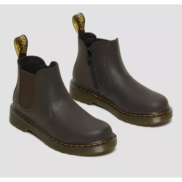 Dr Martens 2976 Slip on Boots Chelsea Napa Leather Sz 4 Air Cushion Bouncing - Picture 1 of 16